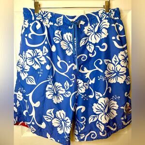 Polo Ralph Lauren Swim Trunks Mens Hawaiian Hibiscus Flower Print  Size Large